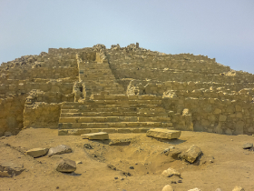 super ruinen der antiken civilisation von caral city